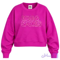 کراپ دورس سه نخ توکرک صورتی خارجی Love & Sports سایز 42 تا 44 کد 3476