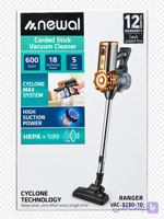 جاروبرقی عصایی سیم‌دار نیوال Newal مدل VAC-3230-10