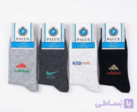 جوراب مردانه ساقدارنخی ۱۲عدد