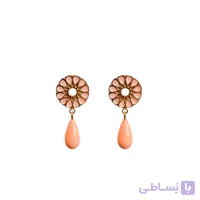 E318 گوشواره خورشید (صورتی)