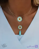N298 گردنبند خورشید (آبی)