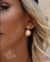 E317 گوشواره هه دامله مرواریدی