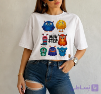 تیشرت کراپ طرح Little Monster