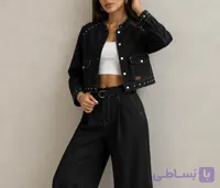 کت و شلوار جین زنانه | دو رنگ جین مشکی و آبی روشن