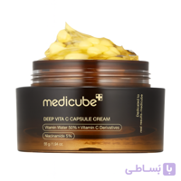 کرم کپسولی ویتامین سی مدیکیوب مدل Deep Vita C Capsule Cream روشن‌کننده و ضد لک 55 گرم