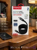 کابل کنفی usb-lightning PROMATE مدل PR-02