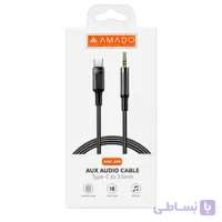 کابل AUX تایپ‌سی به جک 3.5 میلی‌متری آمادو AMC-X90
