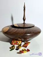 شکلات خوری چوبی گردو اصیل ایرانی یک تکه