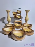 ست هفت سین چوبی جذاب با چوب توت