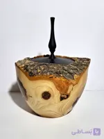شکلات خوری چوبی با چوب زبان گنجشک نیمه روستیک