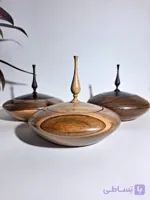 شکلات خوری چوبی گردو کنده کاری شده