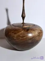 شکلات خوری چوبی گردو موج دار مینیمال