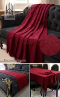 شال مبل و تخت زرشکی ترک