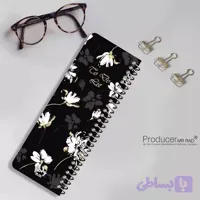 دفترچه یادداشت مستر راد مدل to do list طرح گل آرزوها کد fiory 1825 مشکی