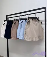 ست کراپ و شلوارک زنانه