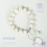 دستبند مروارید پرورشی و گوی نقره (کد 65MLE)