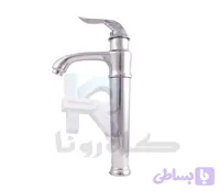 شیر‏ ‏روشویی مدل ‎F6T6 کروم پایه بلند