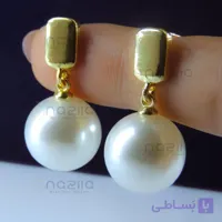 گوشواره مروارید توپی