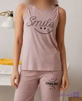 ست تاپ شلوارک مدل لبخندsmile