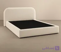 تخت خواب یک نفره مدل صدفی گوشه گرد