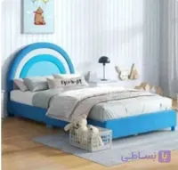 تخت خواب یک نفره فانتزی مدل رنگین کمان