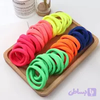 کش مو حوله ای رنگی بزرگ 4.5 سانتی کد 20