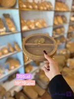 شکلات خوری پایه دار چوبی گرد درب دار
