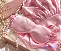 ست خواب Silk Dream Tanisa | کلاه و چشم‌بند داخل کیسه ساتن ابریشم