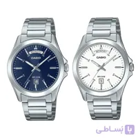 ساعت کاسیو مردانه MTP-1370D-2A2V | کلاسیک | استیل | ضد آب ۵۰ متر | اورجینال