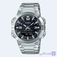 ساعت مچی کاسیو AMW-870D-1A  |استیل | آنالوگ دیجیتال | ضد آب ۵۰ متر | اورجینال