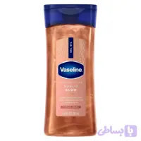ژل روغنی براق‌کننده بدن وازلین مدل سان‌ لیت گلو | Vaseline Glazed & Glisten Sunlit Glow Gel Oil Vanilla Cocoa