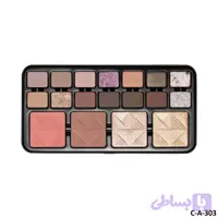 پالت حرفه‌ای رژگونه، هایلایتر و سایه چشم کارکتر مدل C-A303