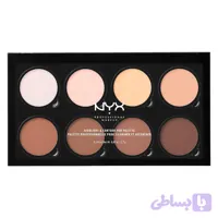 پالت کانتور و هایلایتر حرفه‌ای نیکس ۸ رنگ مدل Highlight & Contour Pro Palette