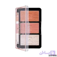 پالت سه‌ تایی رژگونه و هایلایتر کارکتر CGT003
