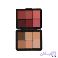 پالت رژگونه و کانتور چرب FU103 فیوچر میکاپ | Future Makeup 12 Color Contour & Blush Cream Palette FU103