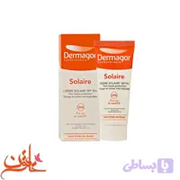 کرم ضد آفتاب بی رنگ درماگور مناسب پوست نرمال تا خشک حجم 40 میل DERMAGOR sun cream