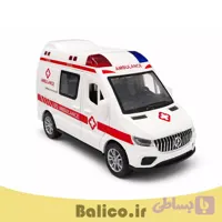ماشین بازی مدل آمبولانس موزیکال چراغدار