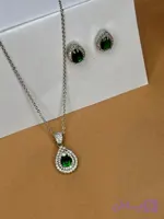 نیم ست دخترانه مدل اشک نگین سبز کد22