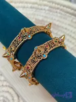 النگو خلیجی مدل چمبر رنگی پهن 00315