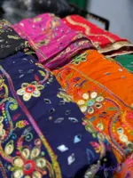 شال هندی آینه کاری