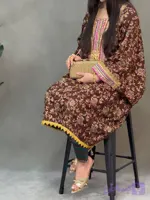 پیراهن سنتی زنانه مدل جاسکی کوتاه طرح بهار کد 512