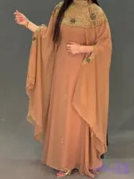 پیراهن زنانه مجلسی دست دوز مدل نور هانی گالری 02