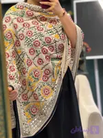 شال سوزن‌دوزی هندی کد 17416