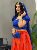 نیم‌تنه و دامن مجلسی زنانه طرح نارنج کد 30011