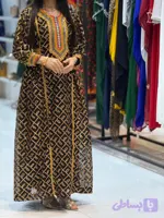 پیراهن سنتی زنانه مدل کندوره طرح خوس کد 1010