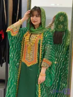 پیراهن سنتی زنانه مدل جاسکی بلند کد 2906