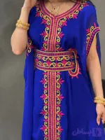 پیراهن زنانه سنتی مدل سرمه دوزی کد 100104
