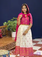 لباس سنتی نیم تنه دامن مدل مروارید کد100310