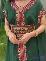 پیراهن زنانه سنتی مدل سرمه دوزی کد 100103