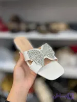 صندل ته صاف زنانه مدل پاپیون